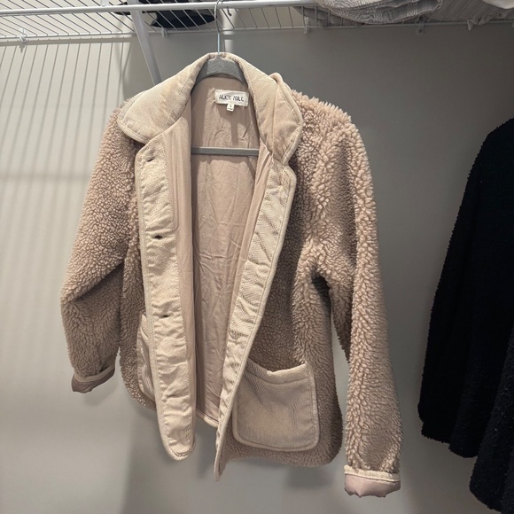 Alex Mill Sherpa Work Jacket Natural Tan Size Small from Shopbop - Picture 3 of 5